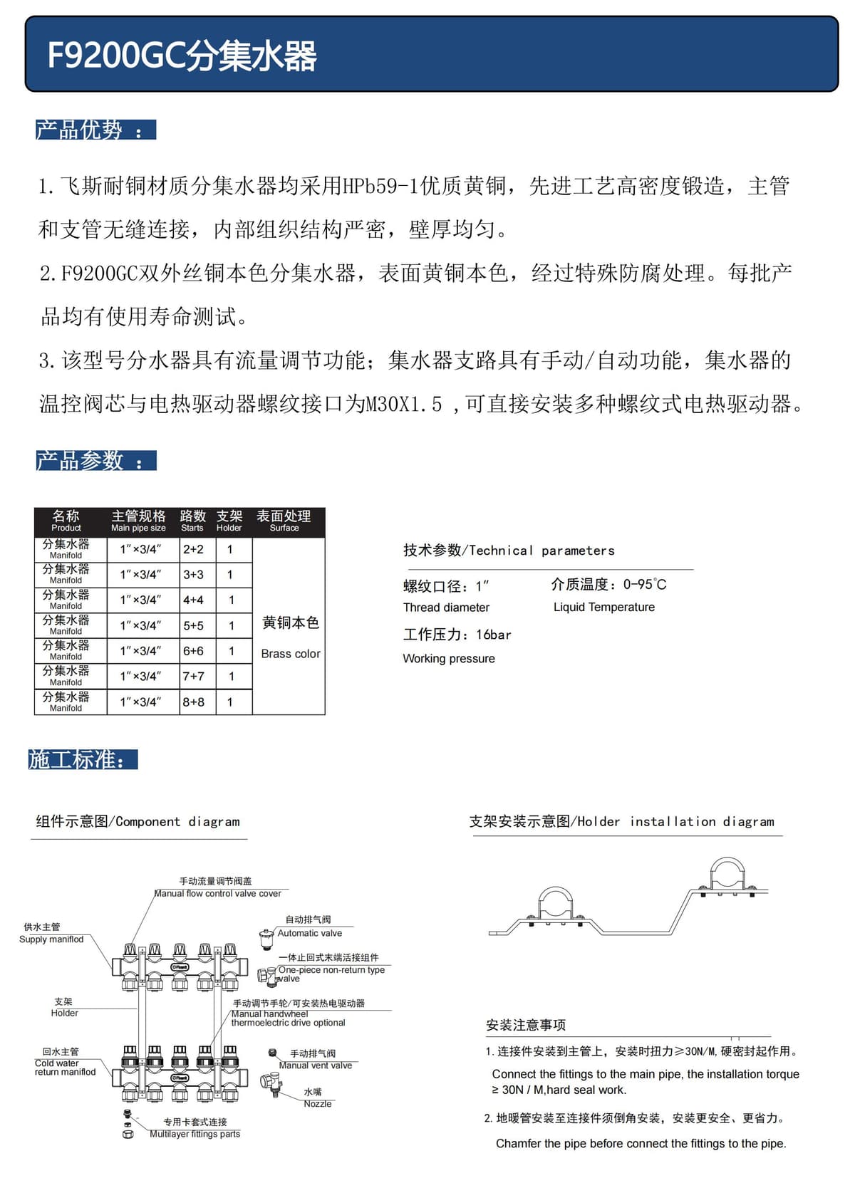 飞斯耐 Manifolds WEL-5I3H8 - รูปภาพ 1