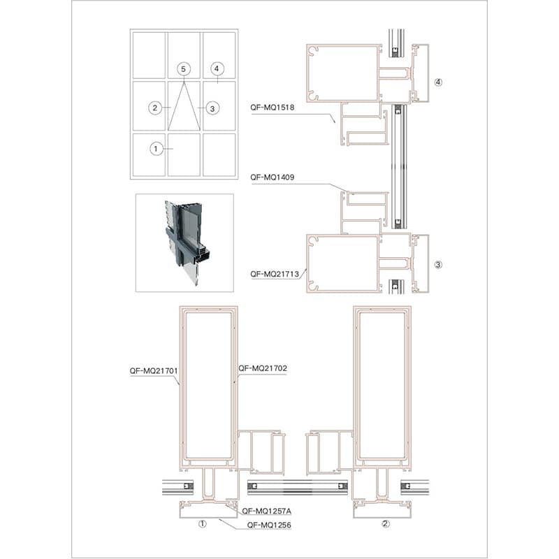 Curtain Wall Systems QF-MQ217