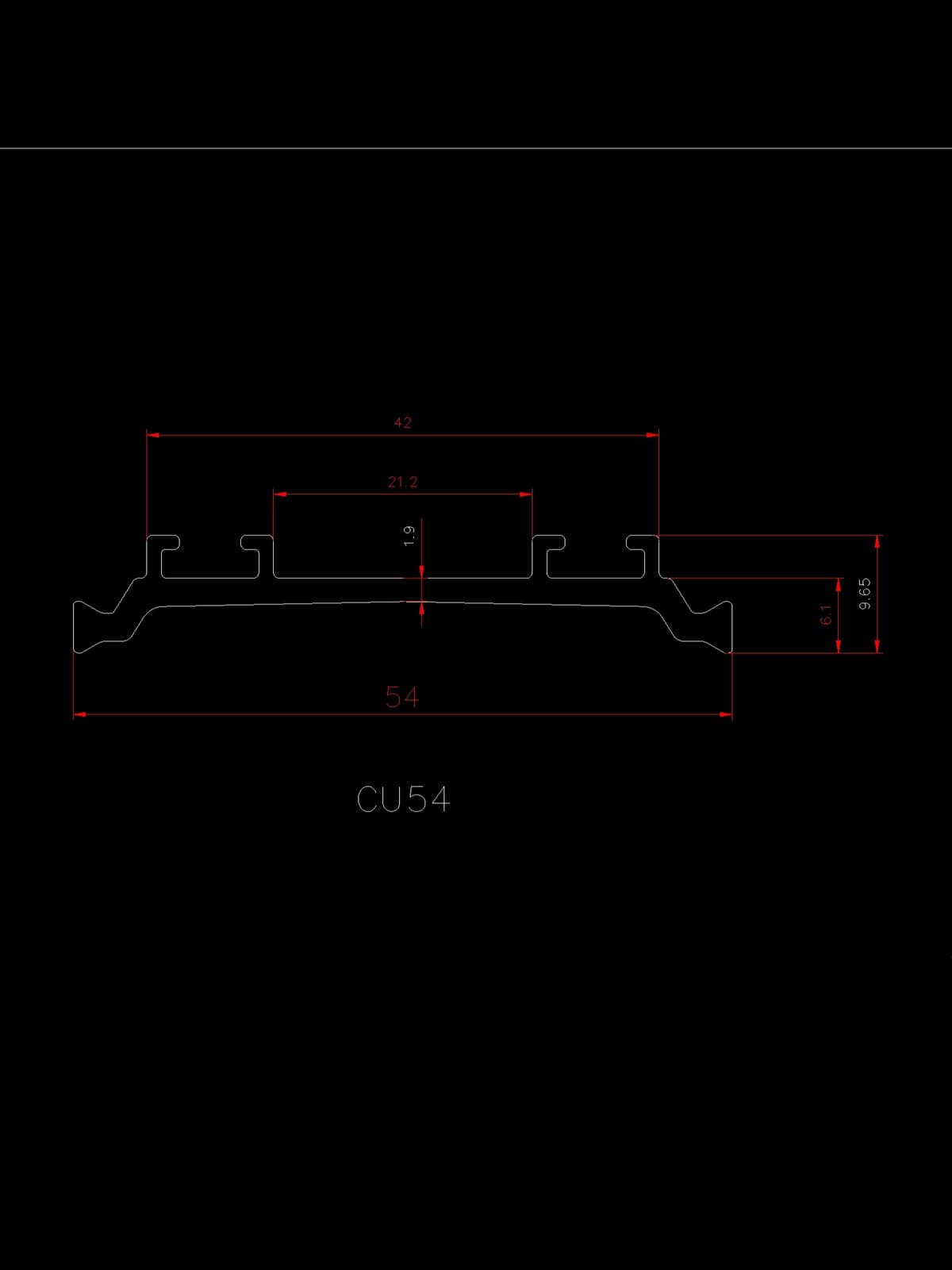 Aluminium Profiles CU-54 - thumbnail 2