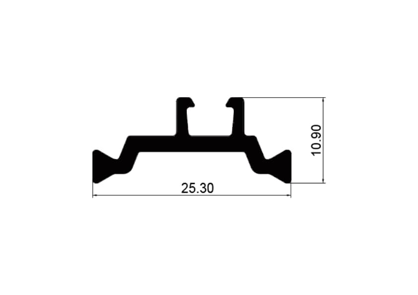Aluminium Profiles CH25.3*10.9 - image 1