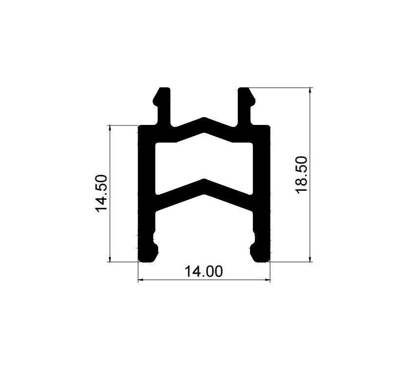 Aluminium Profiles H14*18.5 - image 1