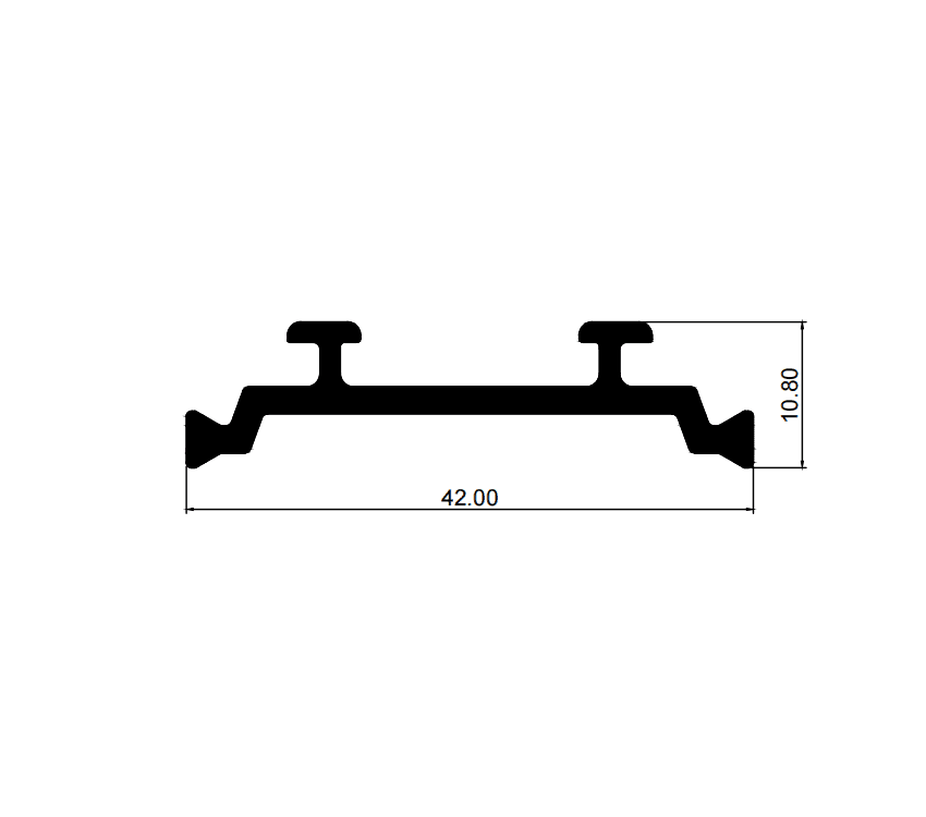 Aluminium Profiles C2T42*10.8P - image 1