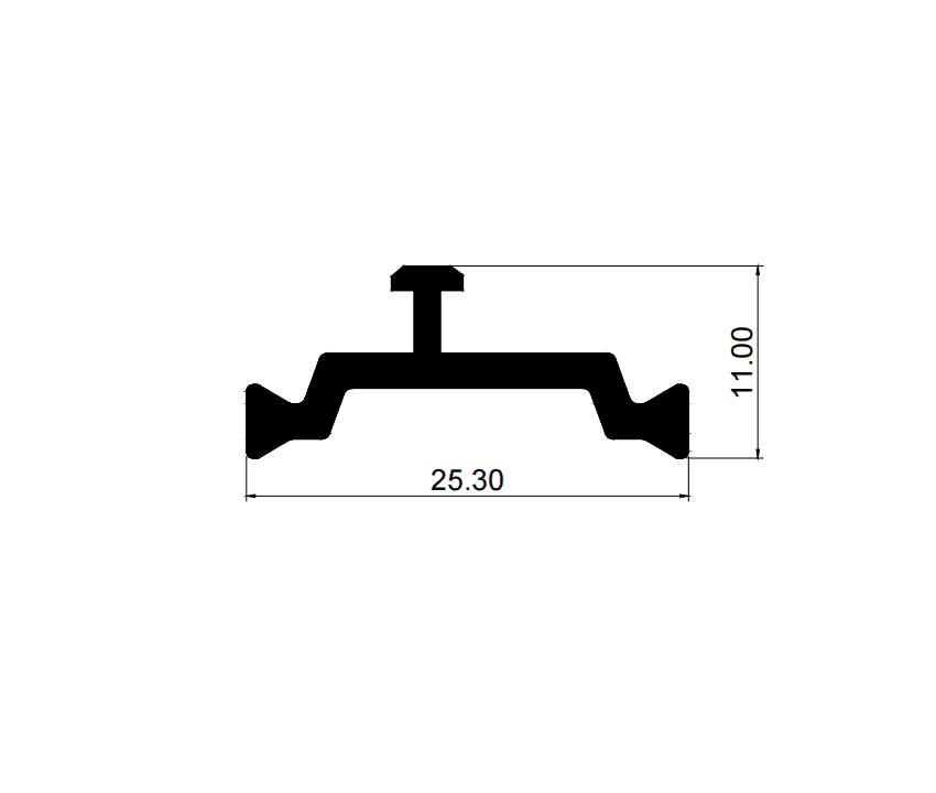 Aluminium Profiles CT25.3*11P - image 1