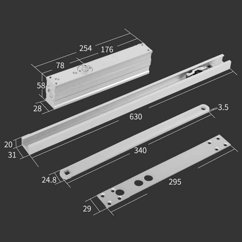 海达门控 Aluminium Door & Window Hardware CIV-3NK29 - ảnh 1