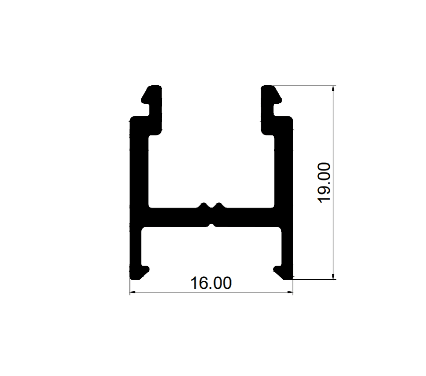 Aluminium Profiles H16*19 - image 1