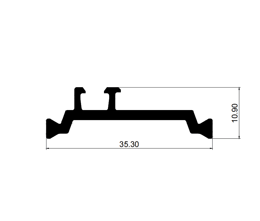 Aluminium Profiles CHN35.3*10.9 - image 1