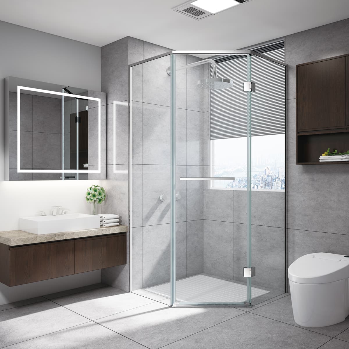 Vách tắm kính WK15/WK16 - ảnh 1