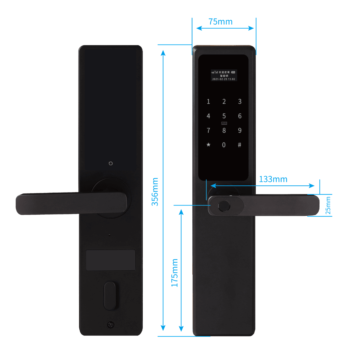 国民科技 Entrance Door Locks CIV-Z5K1F - ảnh thu nhỏ 2