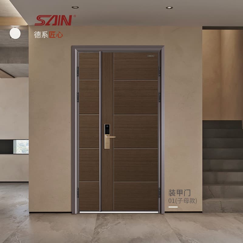 赛银 Steel-Wood Entrance Doors CIV-ZQWXG - ảnh 1