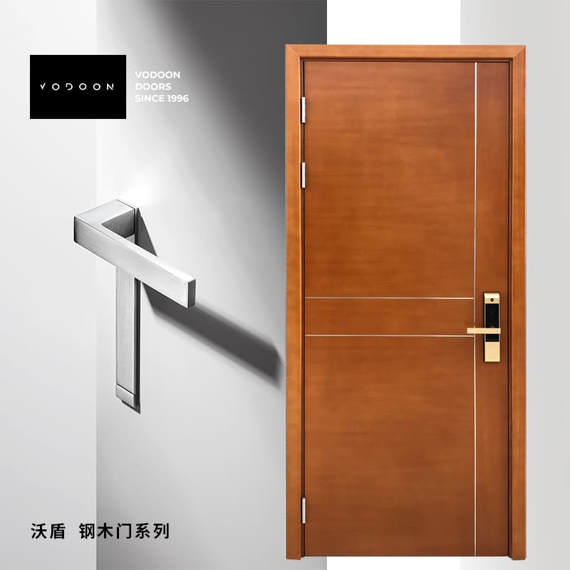 沃盾 Steel-Wood Entrance Doors CIV-RKDQ0 - ảnh thu nhỏ 3