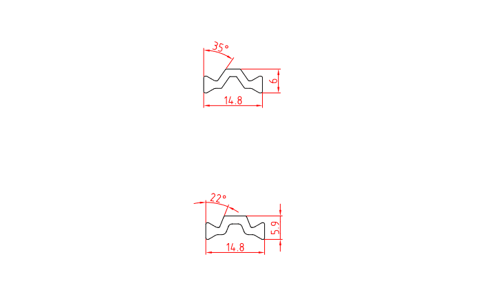 信高 Aluminium Profiles CIV-68BH7 - ภาพตัวอย่าง 2