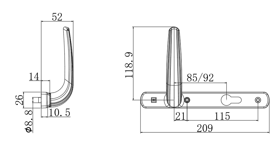 汇荣 Aluminium Door & Window Hardware CIV-EVSSC - ภาพตัวอย่าง 2