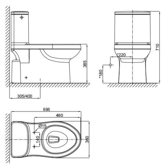 Ceramic Sanitary Ware CCAS1836-0200400C0 - thumbnail 3