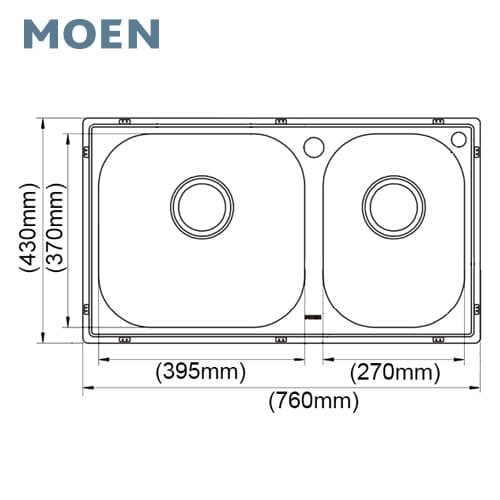 MOEN摩恩 Bathroom Hardware DEC-Y3HBL - ảnh thu nhỏ 3