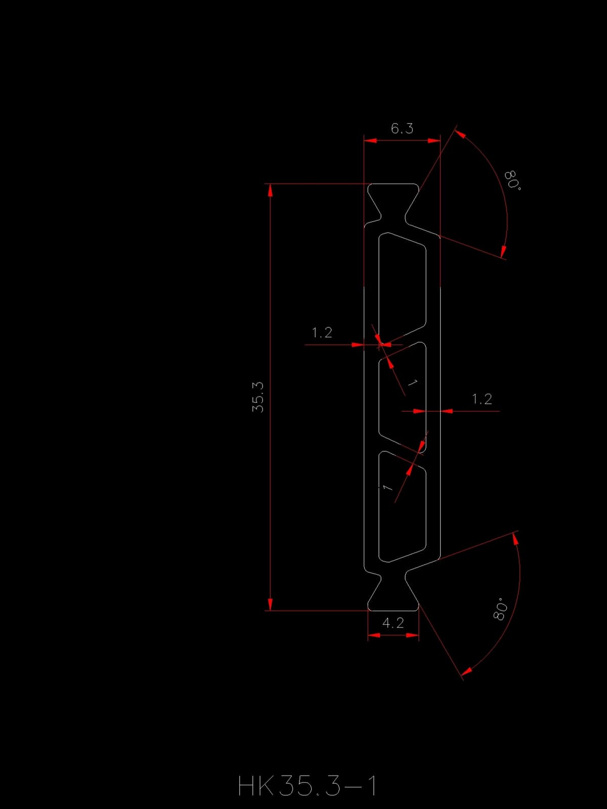 白云易乐 Aluminium Profiles CIV-5M3C7 - รูปภาพ 1
