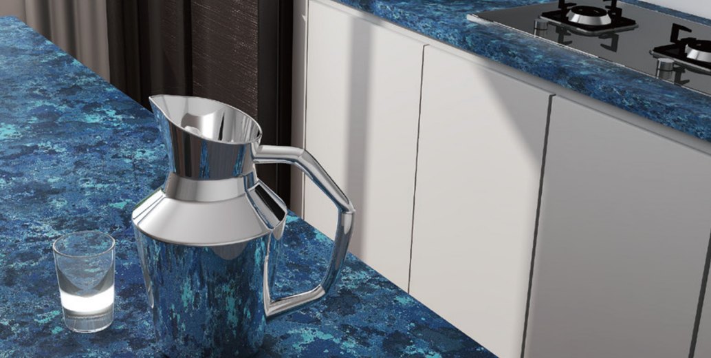 Blue Glaze - tấm đá quartz Sinostone - ảnh 1