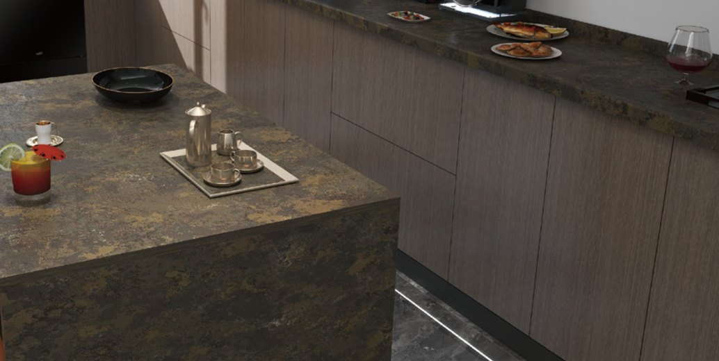 Grey Rust - tấm đá quartz Sinostone - ảnh 1
