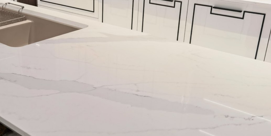 Sinostone Snow Cloud Quartz Slab - image 1