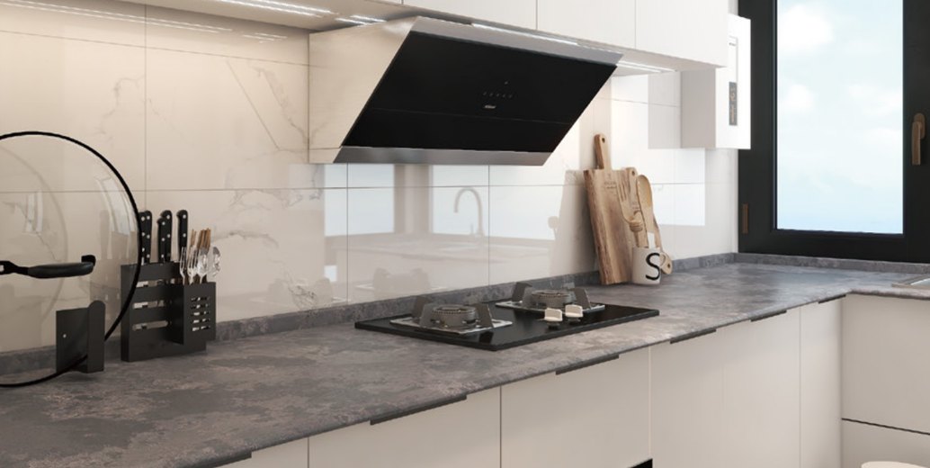 Sinostone Snow Tracks Quartz Slab - image 1